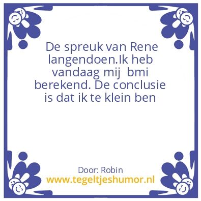 Tegeltje: Rene