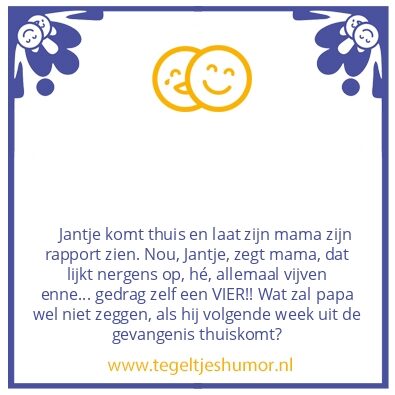 Tegeltje: Jantje komt thuis