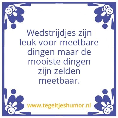 Tegeltje: Schoofheden