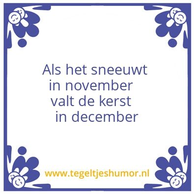 Tegeltje: November