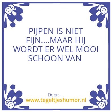 Tegeltje: …