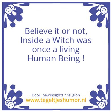 Tegeltje: believe it or not