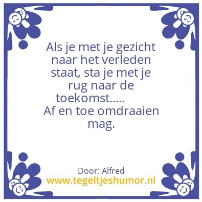 Tegeltje: Toekomst