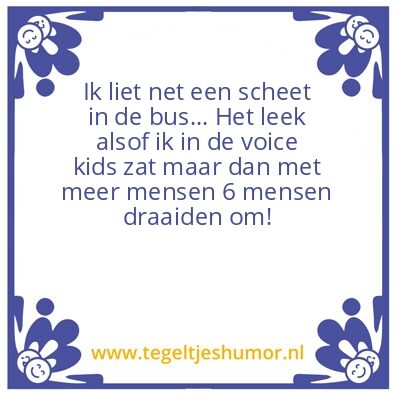 Tegeltje: Scheet