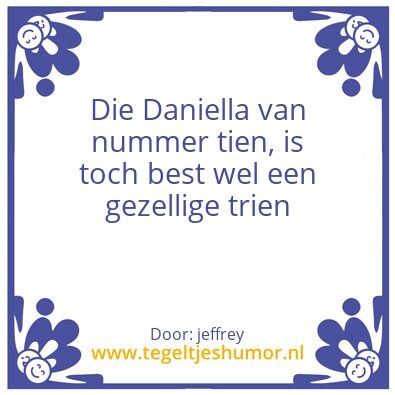 Tegeltje: Buurvrouw