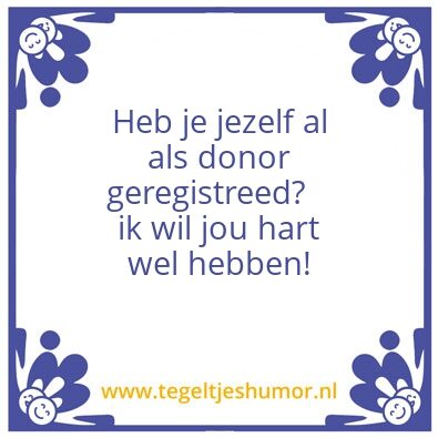 Tegeltje: Slechte openingszin