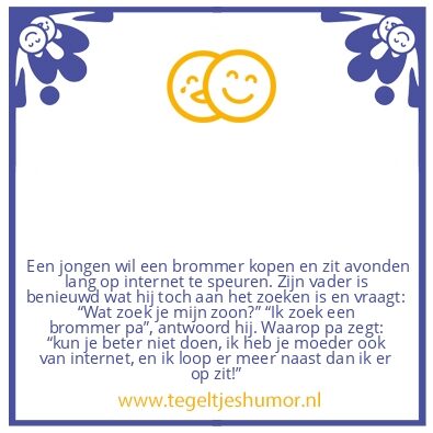 Tegeltje: Brommer kopen