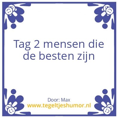 Tegeltje: Vrienden