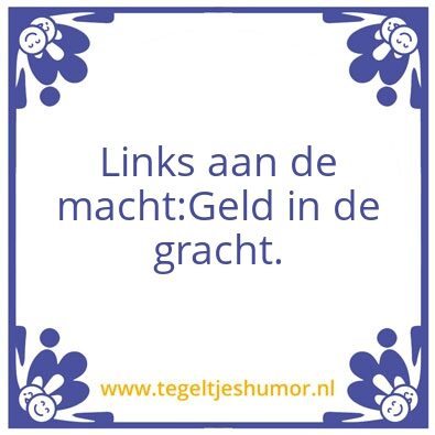 Tegeltje: Gracht