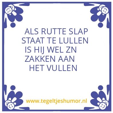 Tegeltje: RUTTE