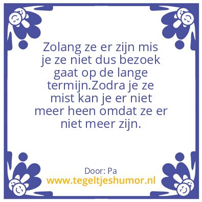 Tegeltje: De waarheid