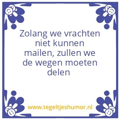 Tegeltje: Transport