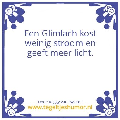 Tegeltje: De Lente is een Glimlach