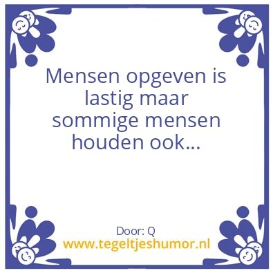 Tegeltje: .