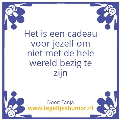 Tegeltje: Tijd voor jezelf