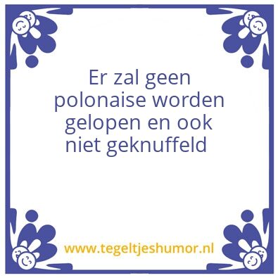 Tegeltje: Polonaise