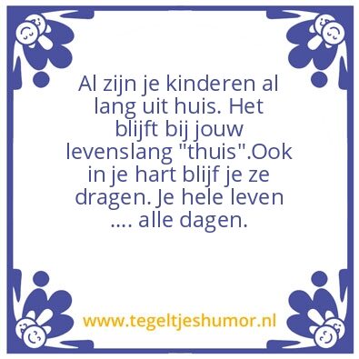 Tegeltje: Voor mijn kind