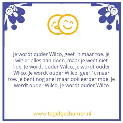 Tegeltje: Wilco