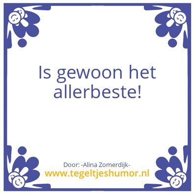 Tegeltje: –