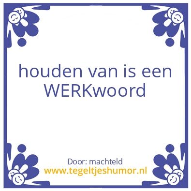 Tegeltje: liefde