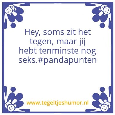 Tegeltje: Pandapunten
