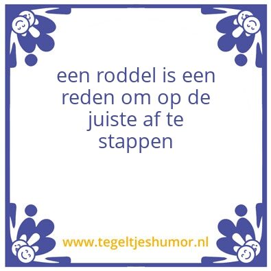 Tegeltje: roddel