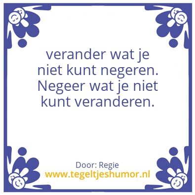 Tegeltje: veranderen