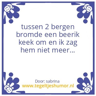 Tegeltje: SCHEET