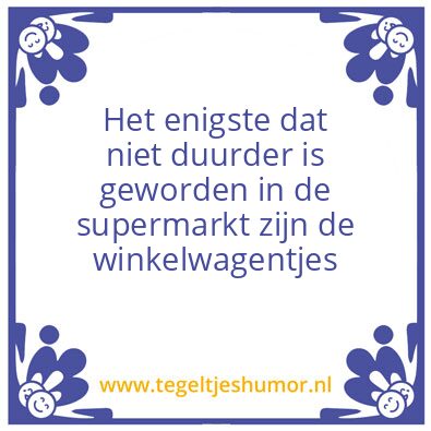Tegeltje: Duurder