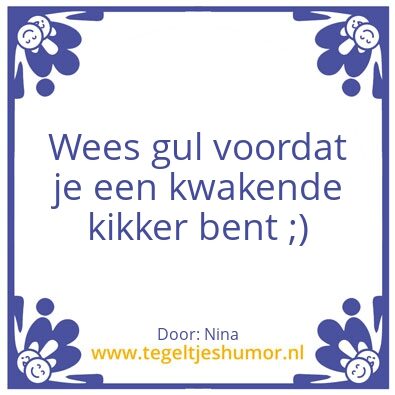 Tegeltje: Nina