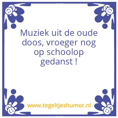 Tegeltje: Muziek
