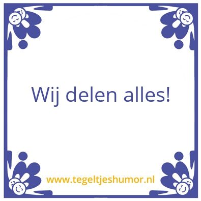 Tegeltje: A
