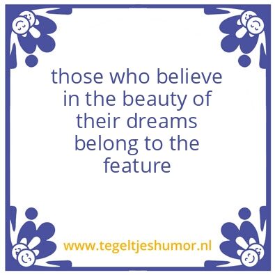 Tegeltje: those