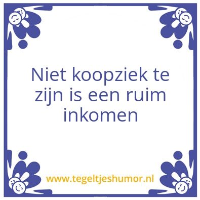 Tegeltje: Scherven brengen geluk