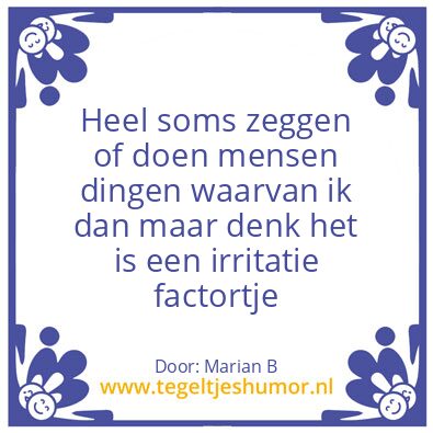Tegeltje: Marian Borg