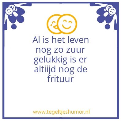 Tegeltje: Frituur
