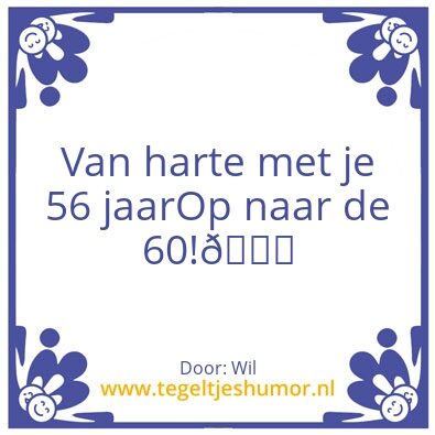 Tegeltje: 56