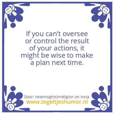 Tegeltje: A Plan ?