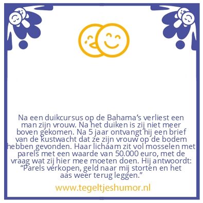 Tegeltje: Duikcursus