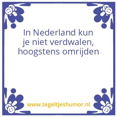 Tegeltje: Verdwalen
