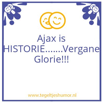 Tegeltje: Ajaks
