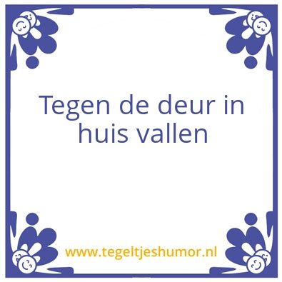 Tegeltje: vallen
