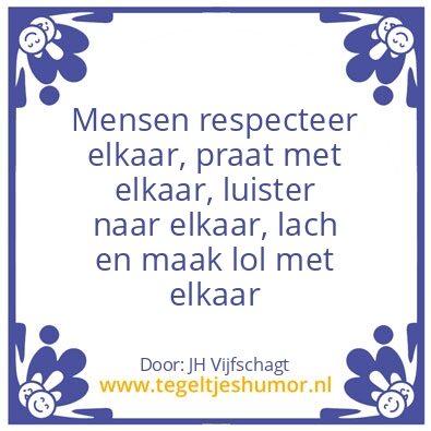 Tegeltje: Mensen