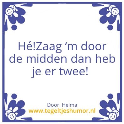 Tegeltje: Twee