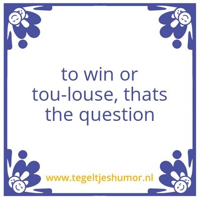Tegeltje: toulouse
