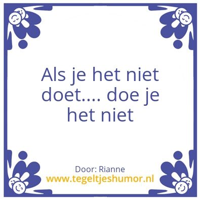 Tegeltje: grapje
