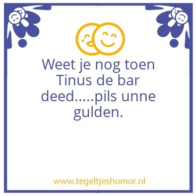 Tegeltje: Tinus