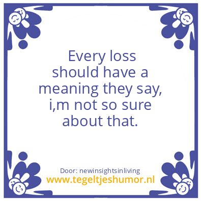 Tegeltje: Loss
