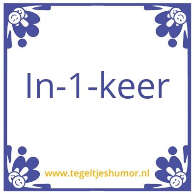 Tegeltje: Tegel