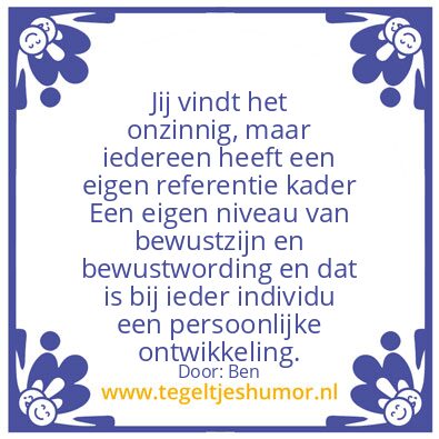 Tegeltje: Solipsisme